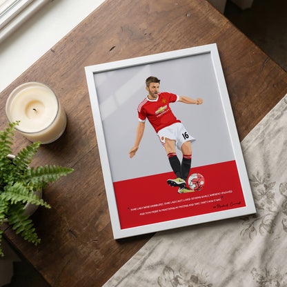 Michael Carrick Manchester United Framed Poster