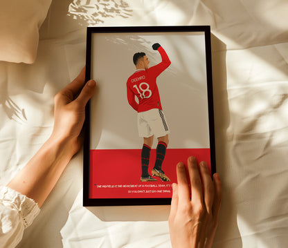 Casemiro Manchester United Framed Poster