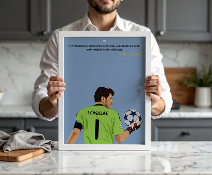 Iker Casillas Real Madrid Framed Poster