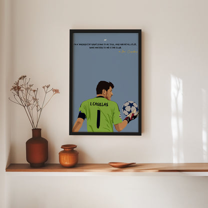 Iker Casillas Real Madrid Framed Poster