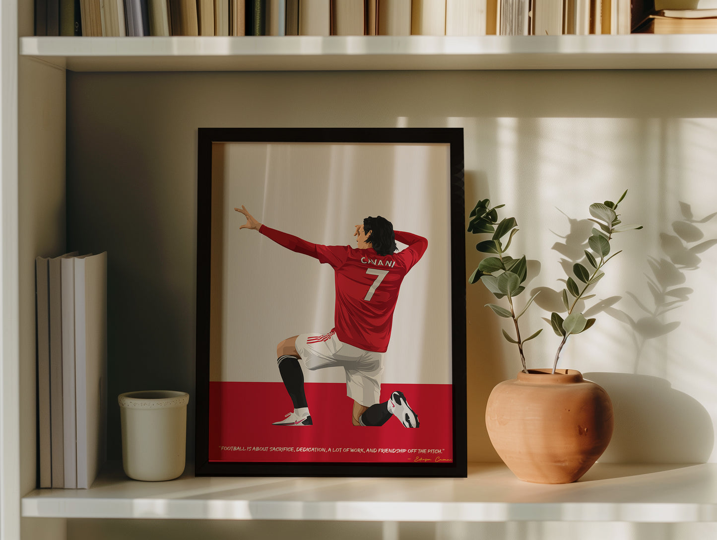 Edinson Cavani Manchester United Framed Poster