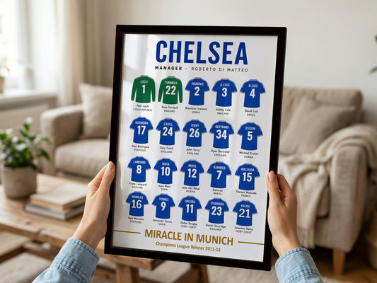 Chelsea 2011-12 Squad Framed Poster