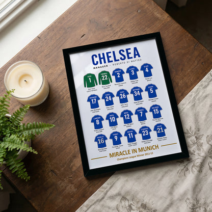 Chelsea 2011-12 Squad Framed Poster