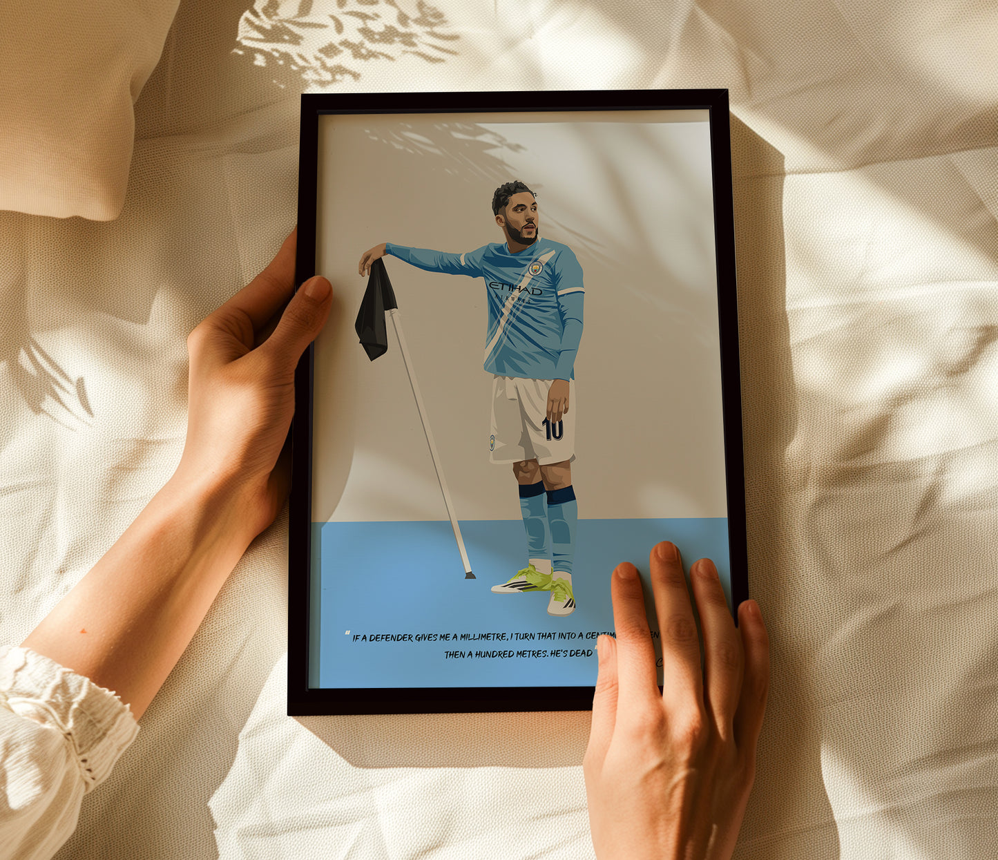 Rayan Cherki Manchester City Framed Poster