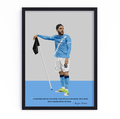 Rayan Cherki Manchester City Framed Poster