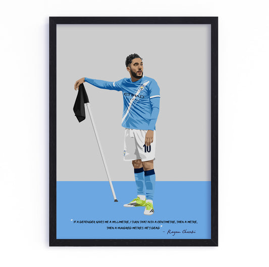 Rayan Cherki Manchester City Framed Poster
