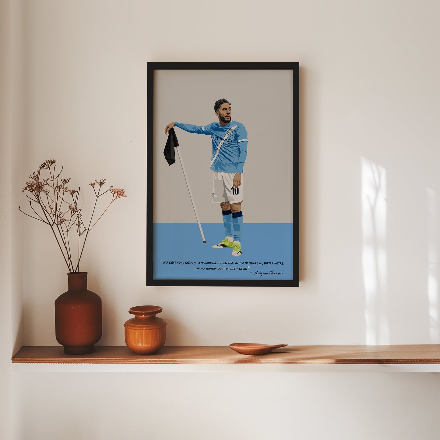 Rayan Cherki Manchester City Framed Poster