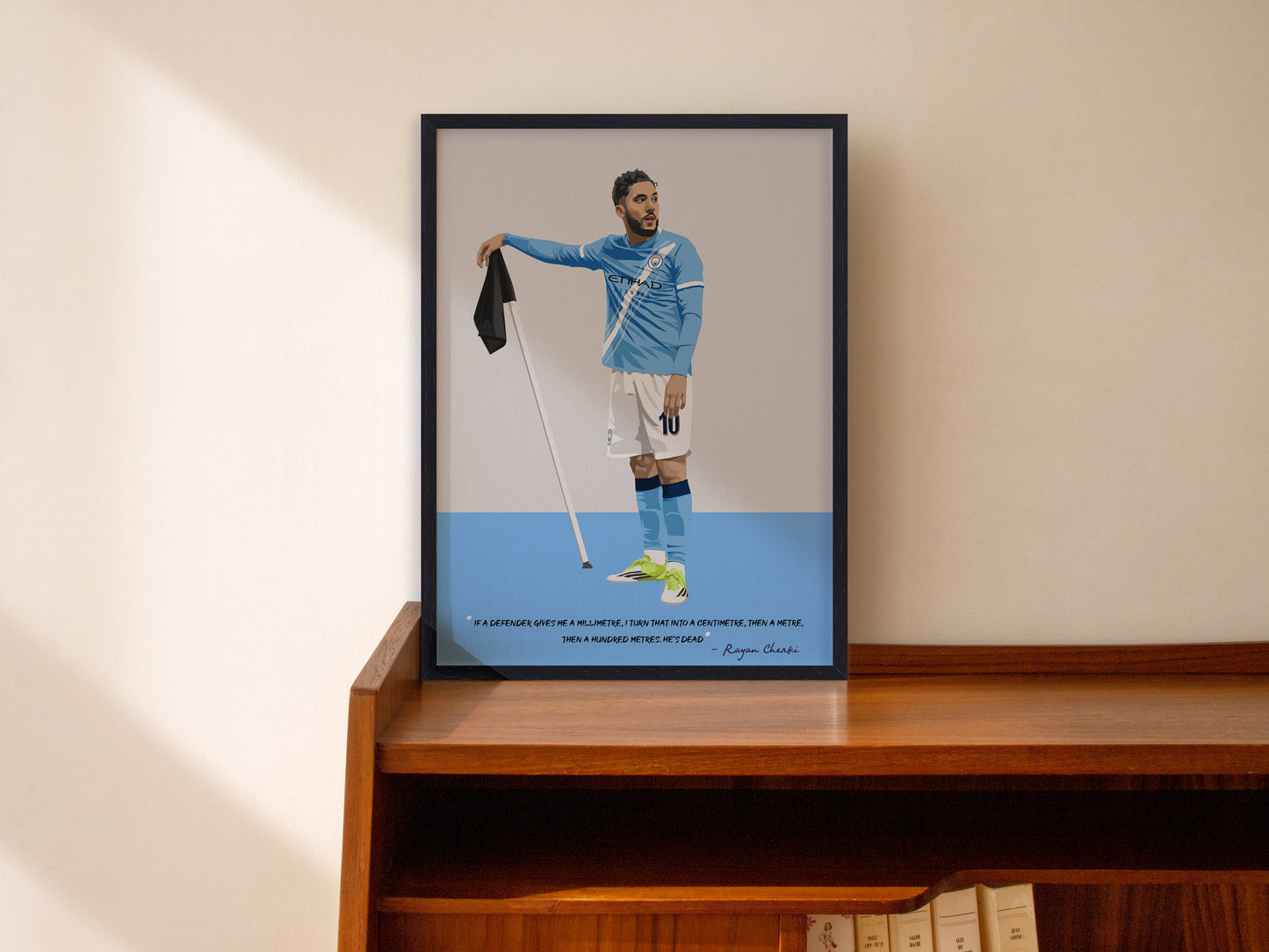 Rayan Cherki Manchester City Framed Poster