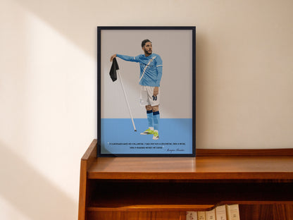 Rayan Cherki Manchester City Framed Poster