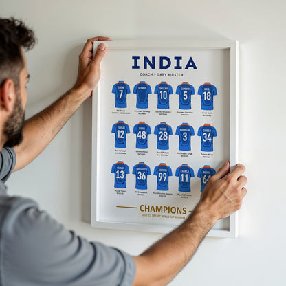 2011 Cricket World Cup Squad Poster
