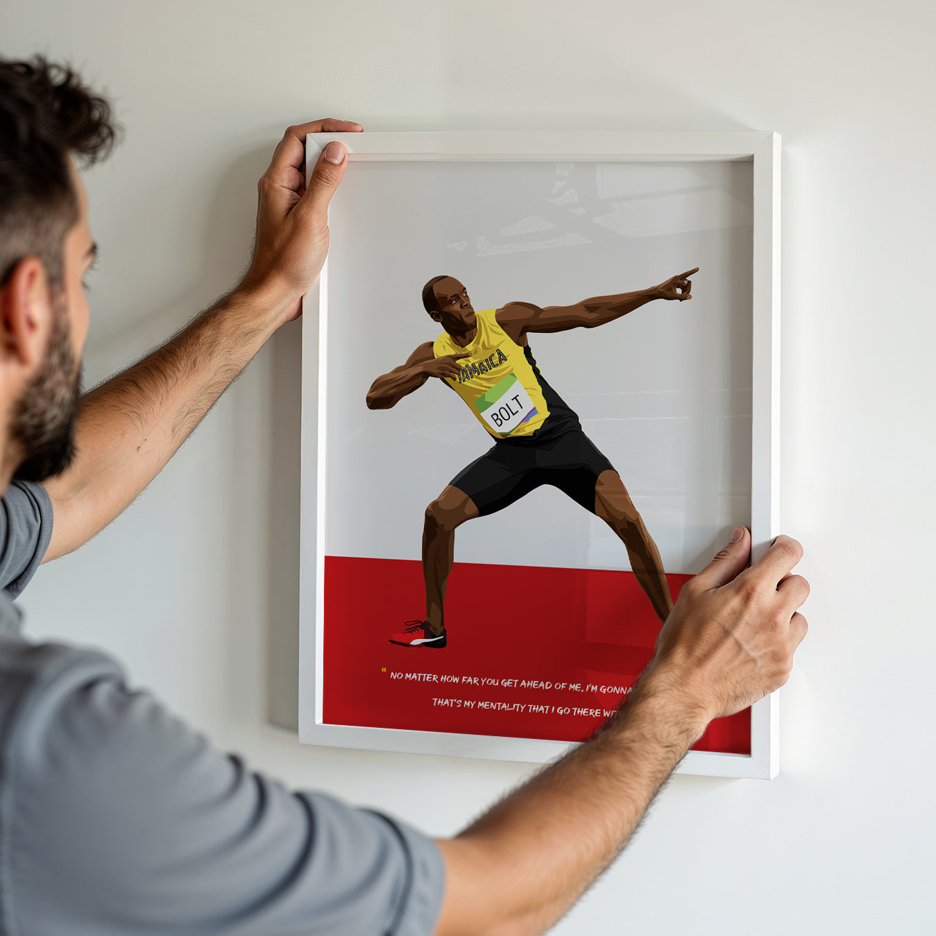 Usain Bolt Framed Poster