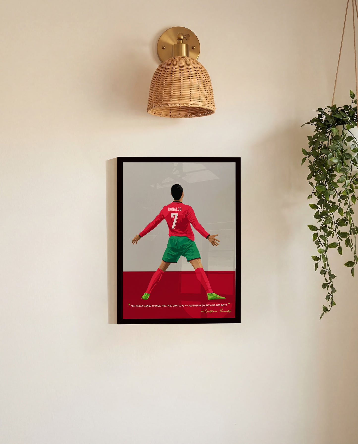 Cristiano Ronaldo Portugal Art Frame