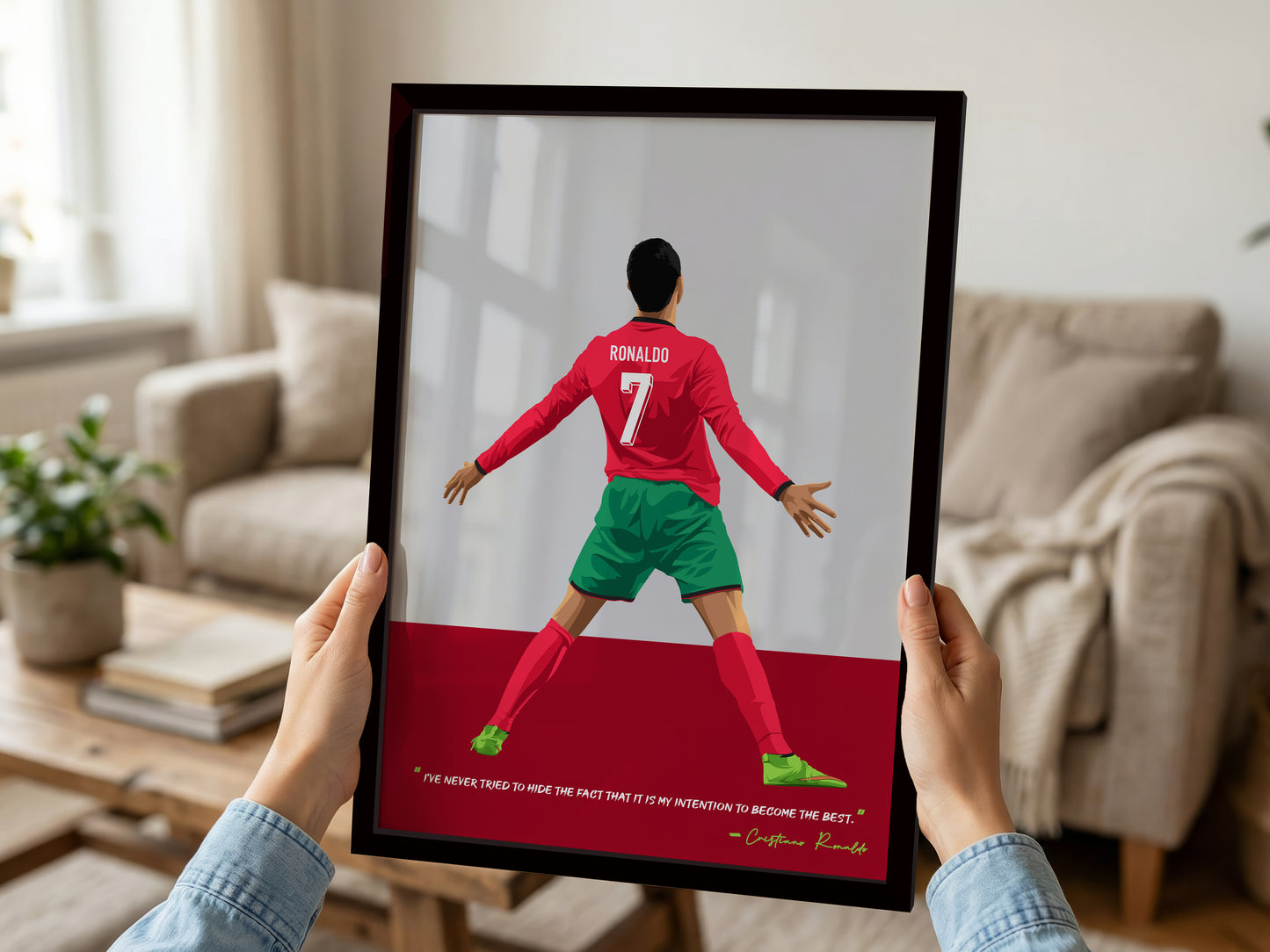 Cristiano Ronaldo Portugal Art Frame