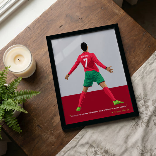 Cristiano Ronaldo Portugal Art Frame