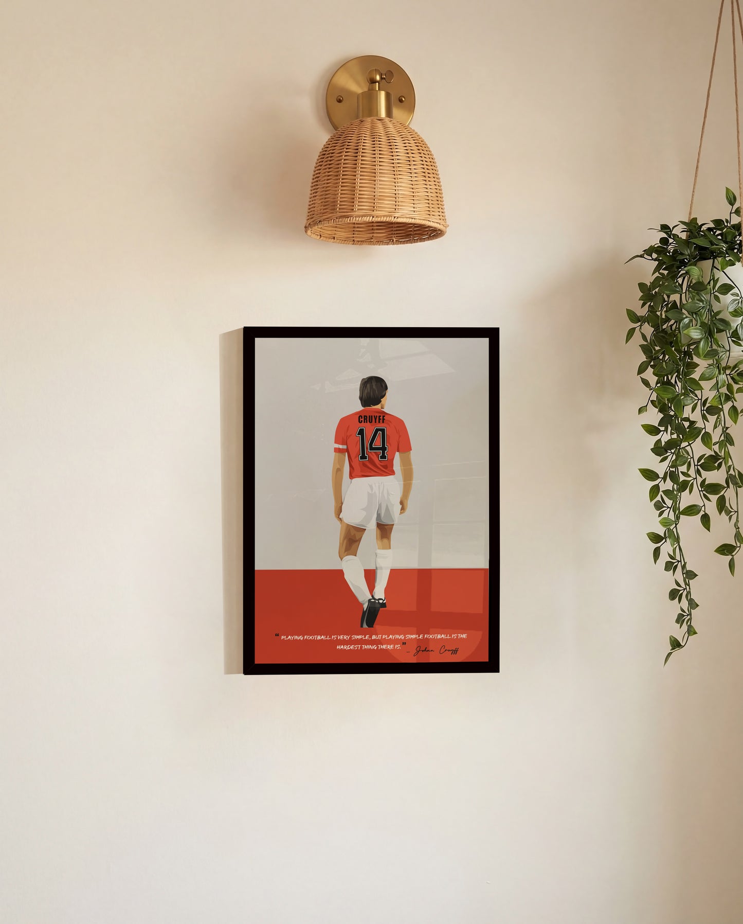 Johan Cruyff Netherlands Framed Poster - International Football