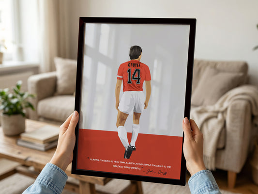 Johan Cruyff Netherlands Framed Poster - International Football