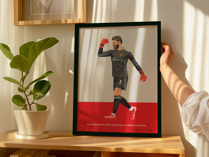 David de Gea Framed Poster - New Design 2025