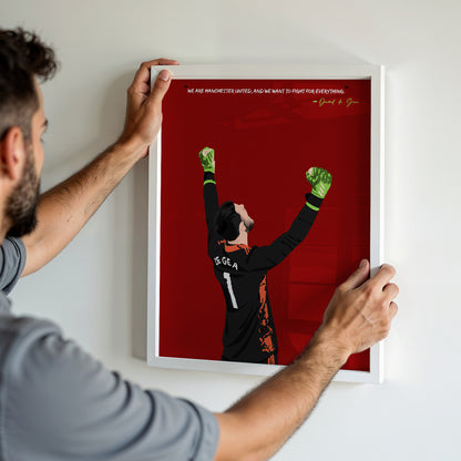 David de Gea Manchester United Framed Poster