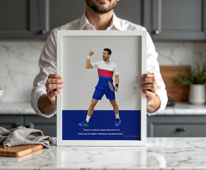 Novak Djokovic Framed Poster