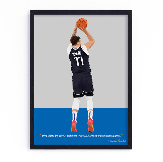 Luka Doncic Framed Poster