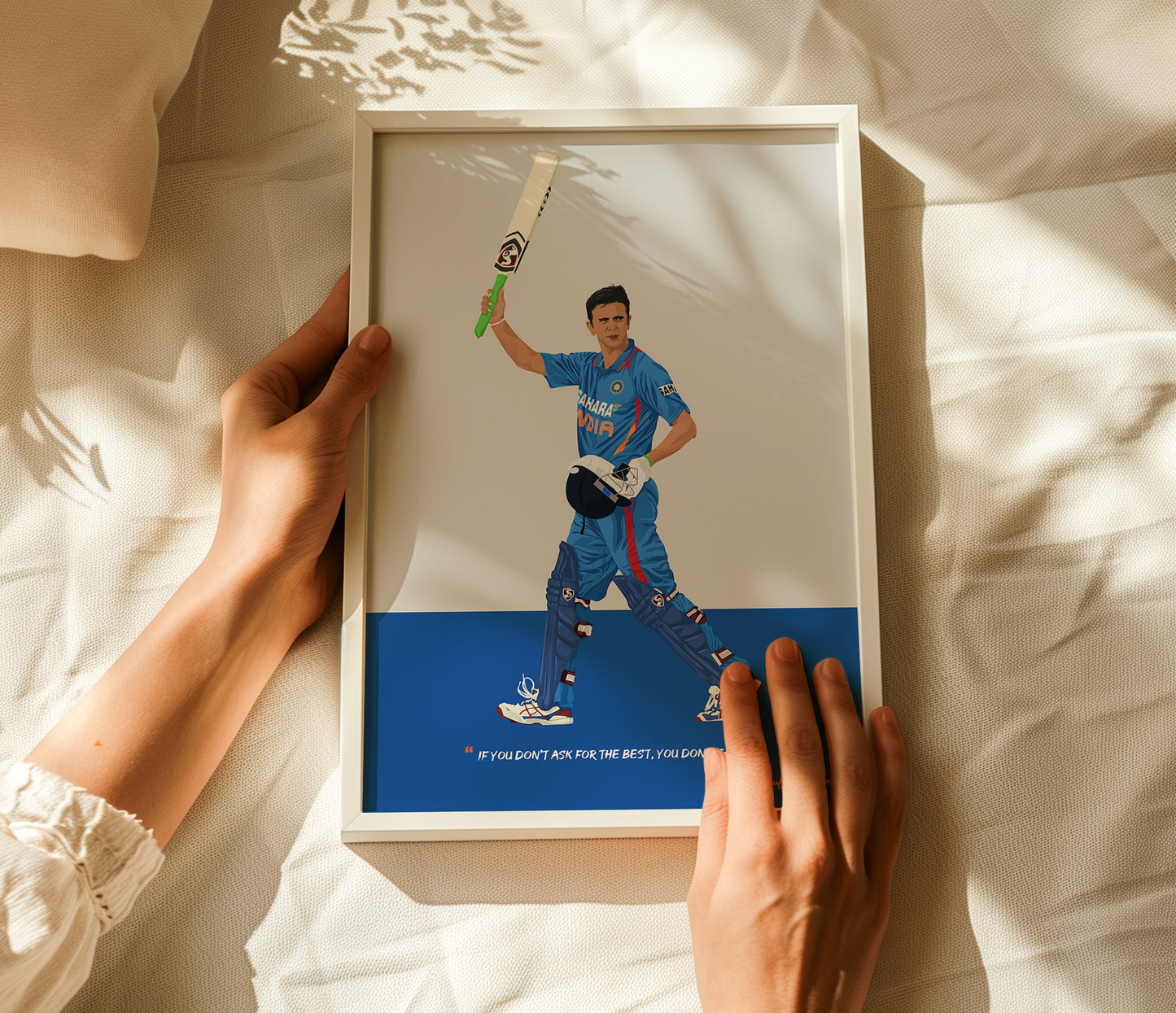 Rahul Dravid Odi Framed Poster