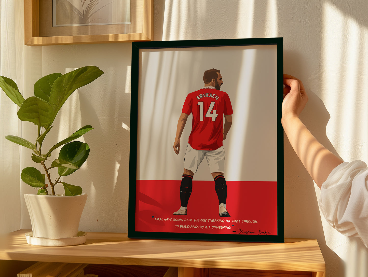 Christian Eriksen Manchester United Framed Poster