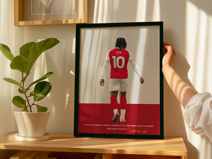 Eberechi Eze Arsenal Framed Poster