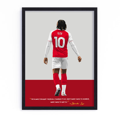 Eberechi Eze Arsenal Framed Poster