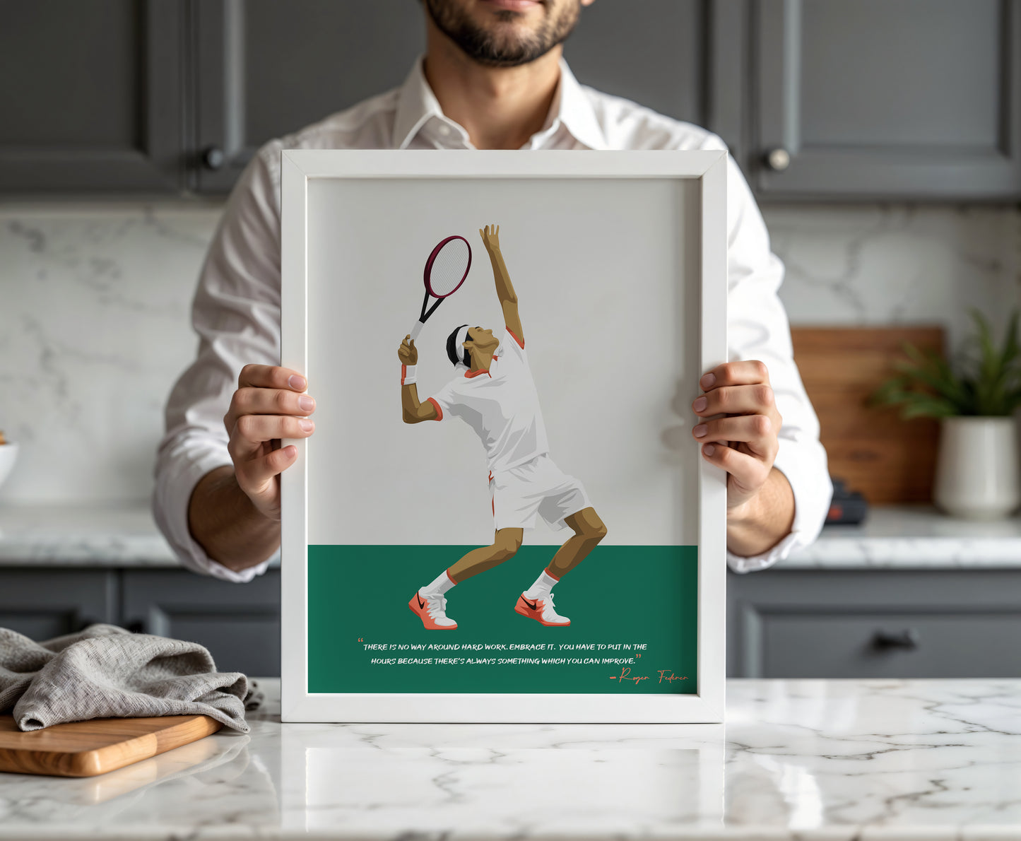 Roger Federer Framed Poster