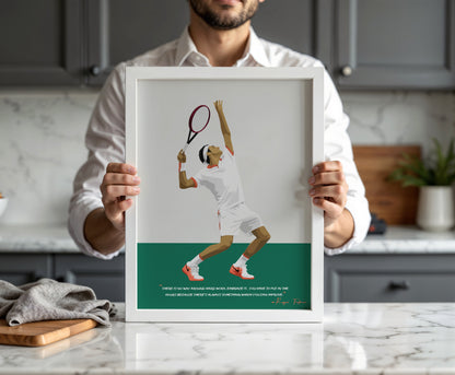 Roger Federer Framed Poster