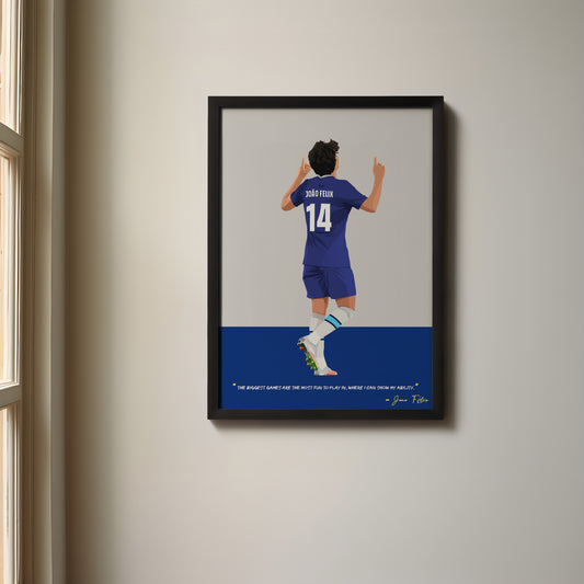 Joao Felix Chelsea Framed Poster
