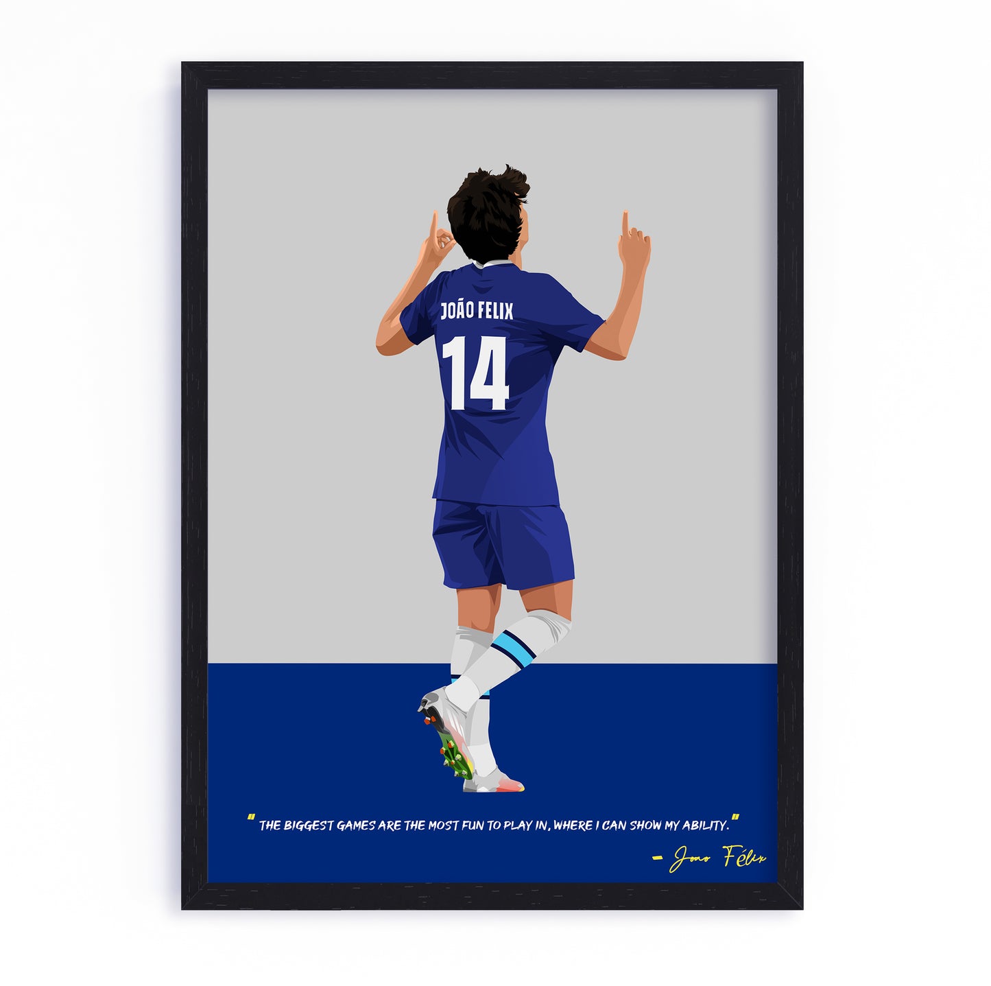 Joao Felix Chelsea Framed Poster