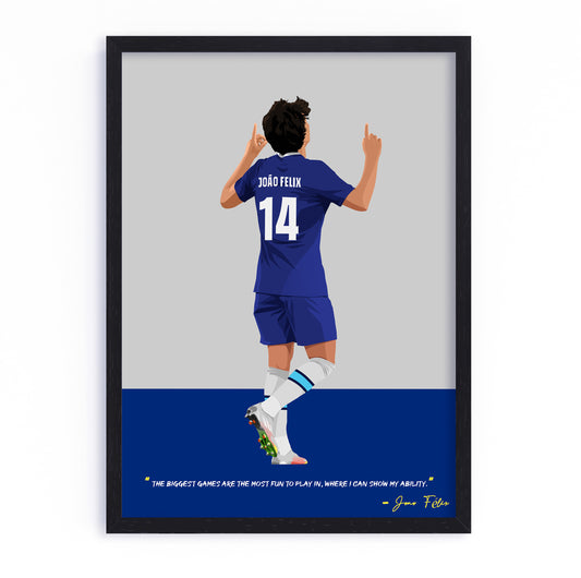 Joao Felix Chelsea Framed Poster