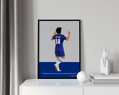 Joao Felix Chelsea Framed Poster