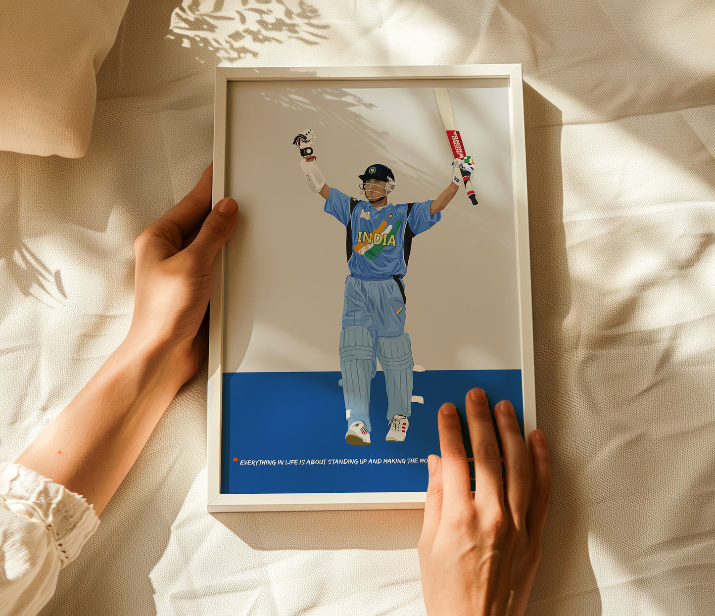 Sourav Ganguly Framed Poster