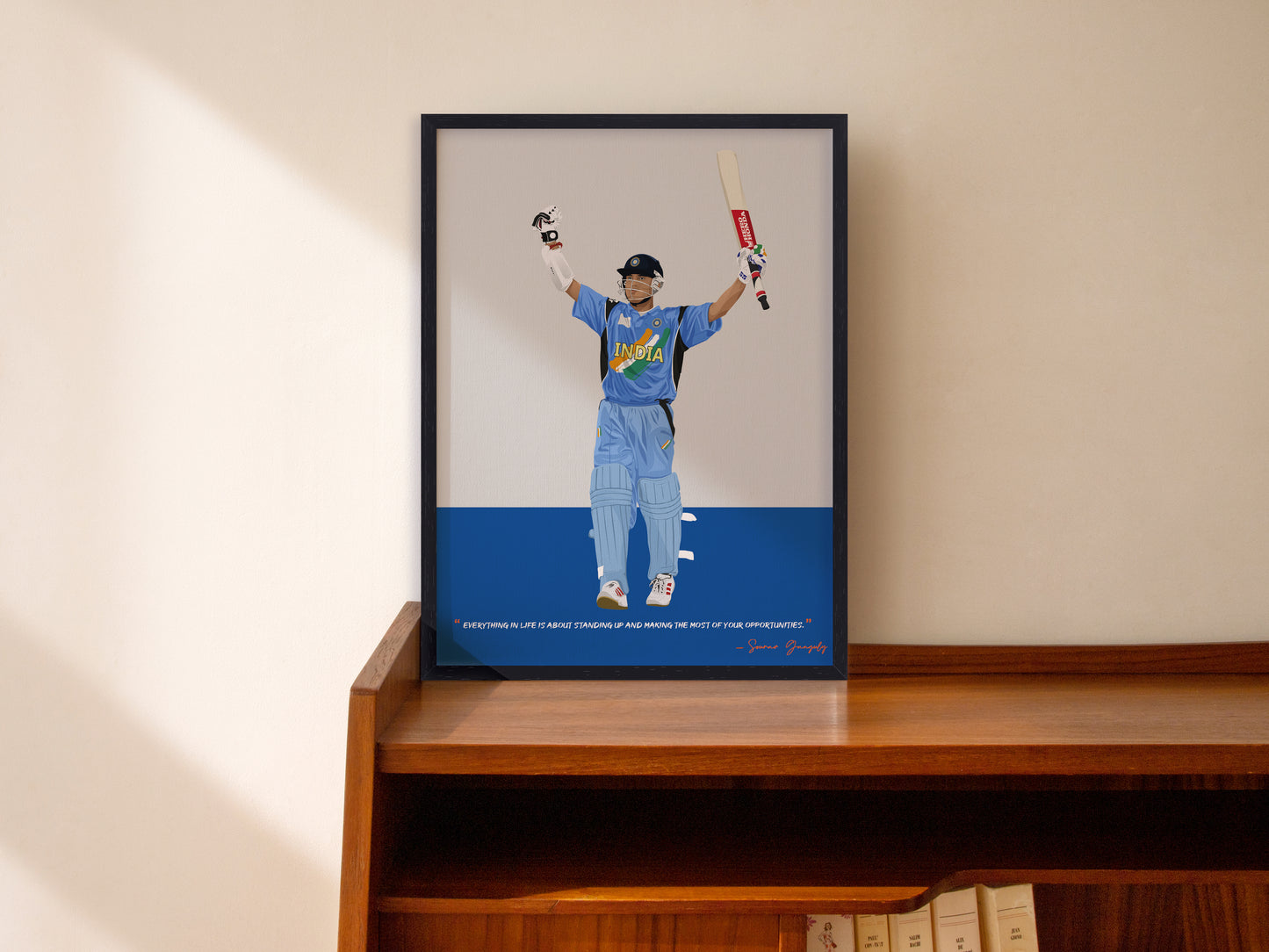 Sourav Ganguly Framed Poster