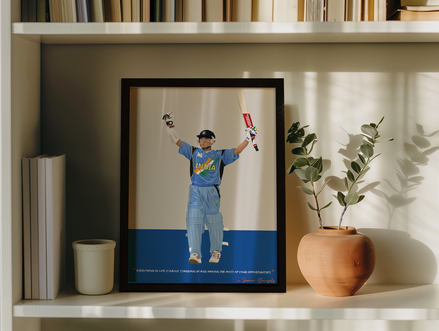 Sourav Ganguly Framed Poster