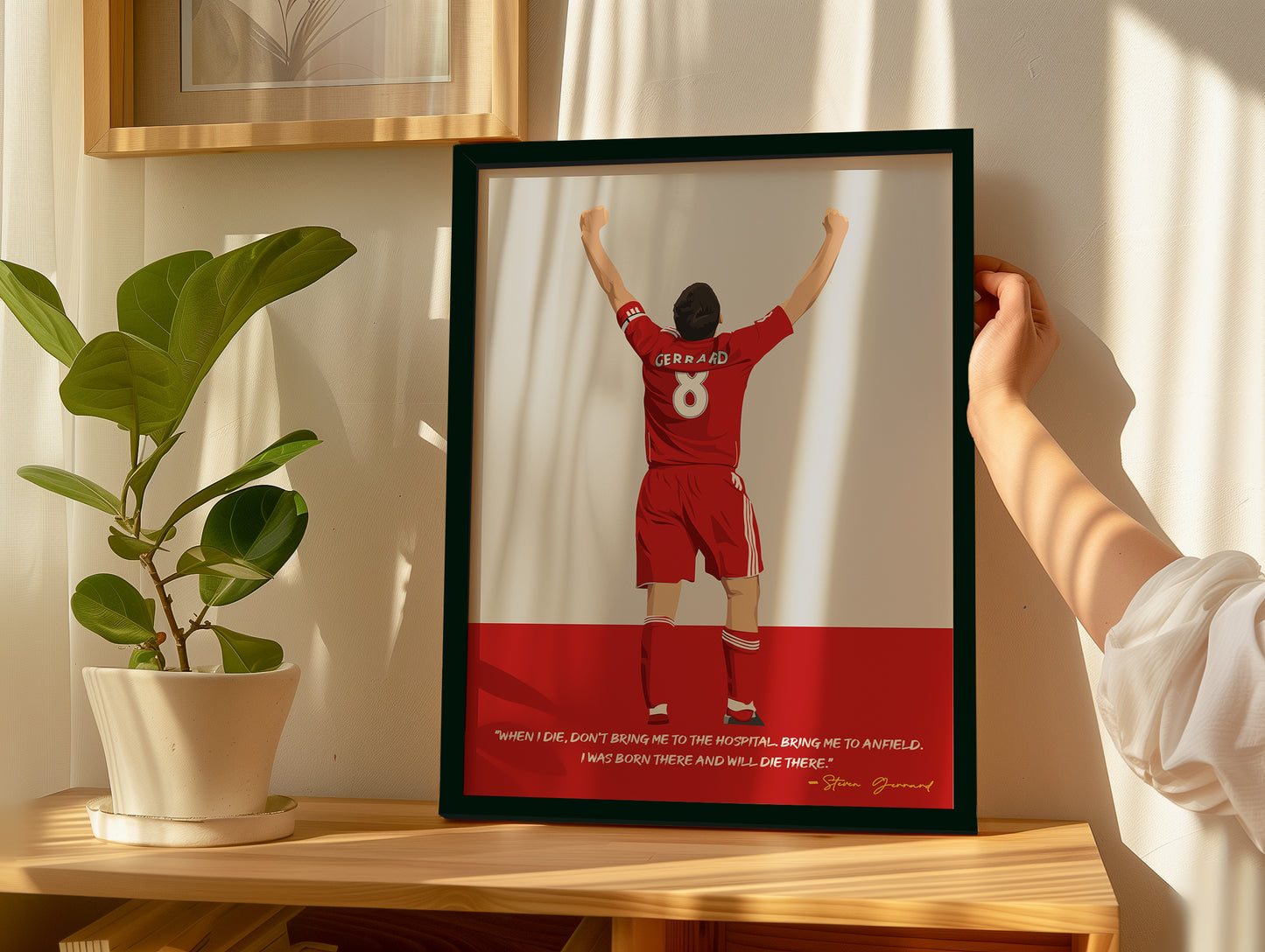 Steven Gerrard Liverpool Framed Poster