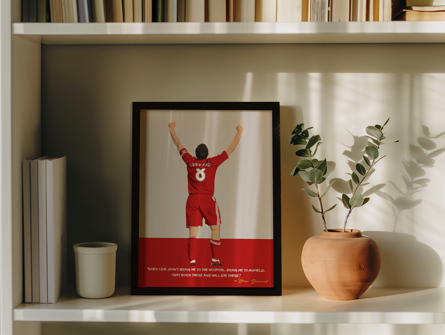 Steven Gerrard Liverpool Framed Poster
