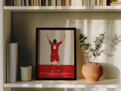 Steven Gerrard Liverpool Framed Poster