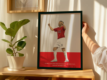 Ryan Giggs Manchester United Framed Poster