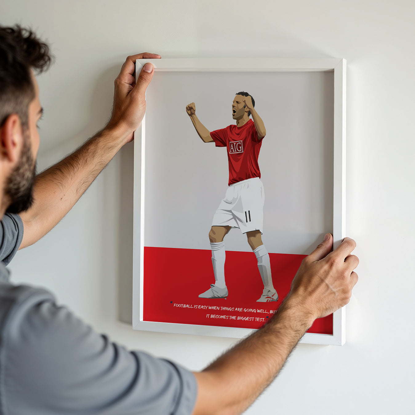 Ryan Giggs Manchester United Framed Poster