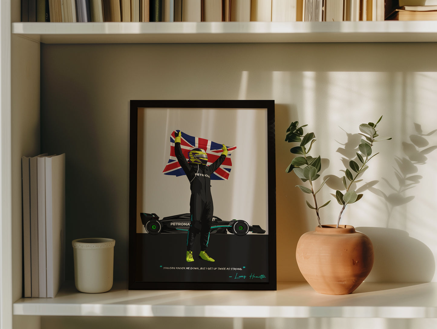 Lewis Hamilton Frame, F1 Poster