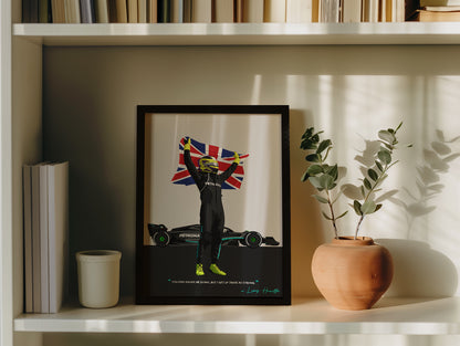 Lewis Hamilton Frame, F1 Poster