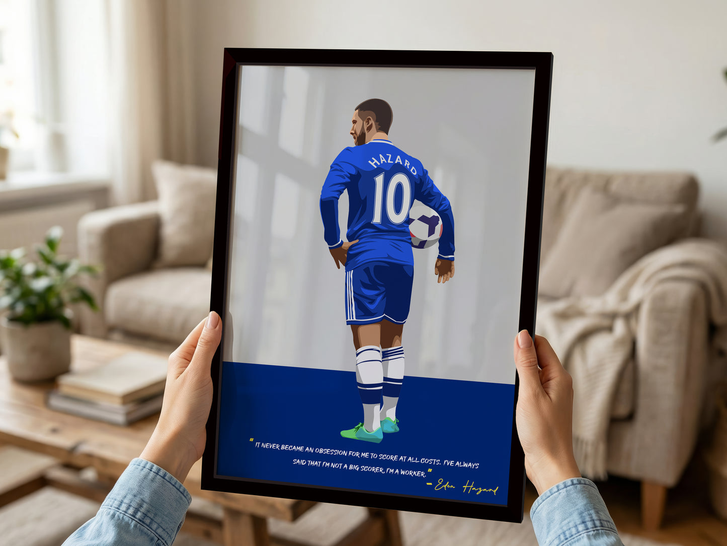 Eden Hazard Chelsea Framed Poster