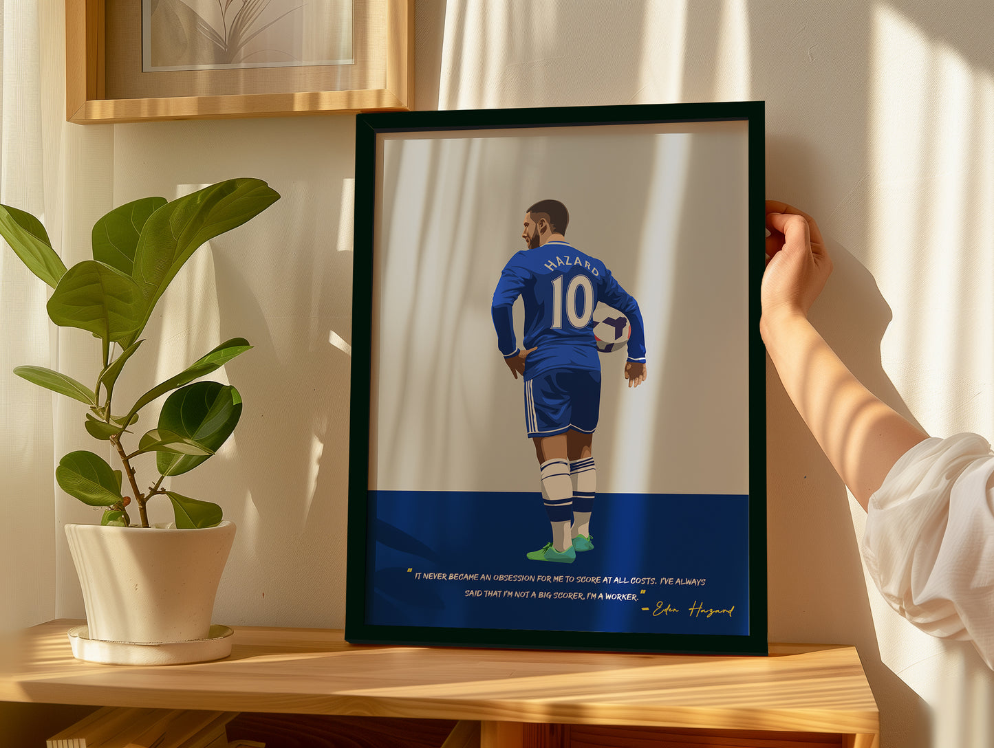 Eden Hazard Chelsea Framed Poster