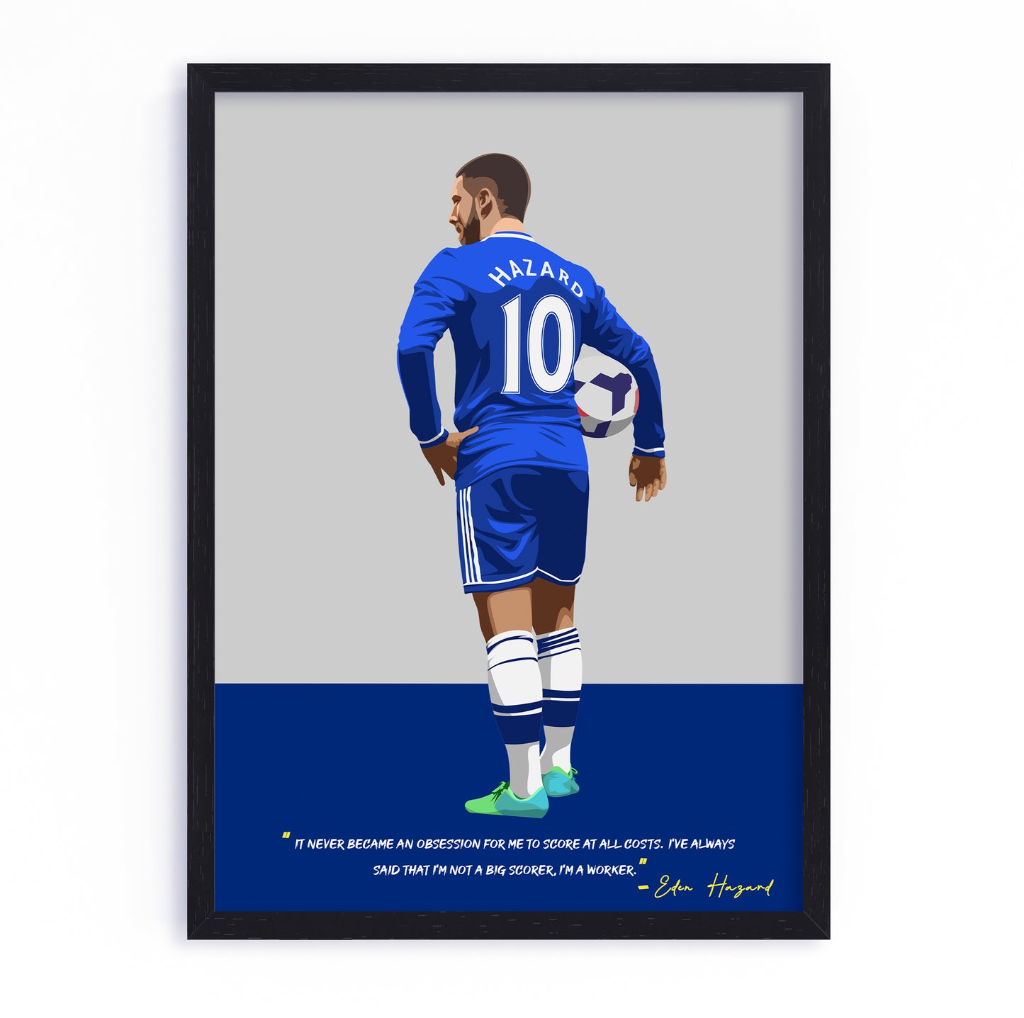 Eden Hazard Chelsea Framed Poster