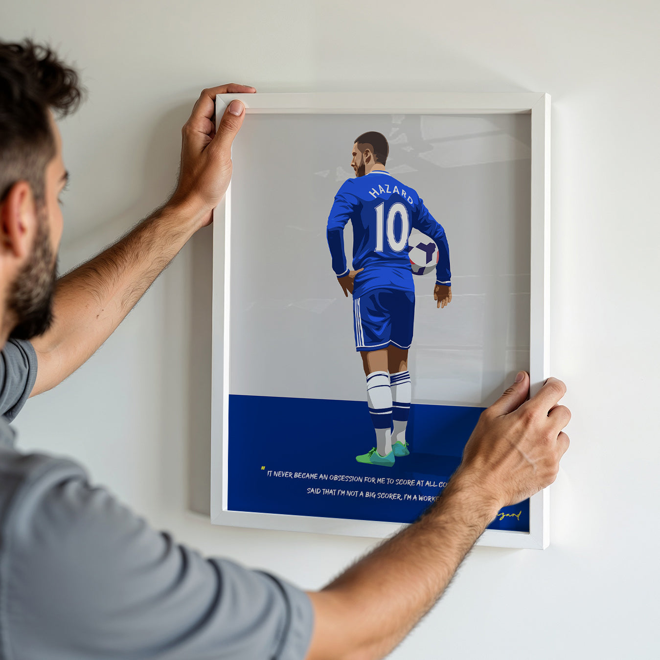 Eden Hazard Chelsea Framed Poster