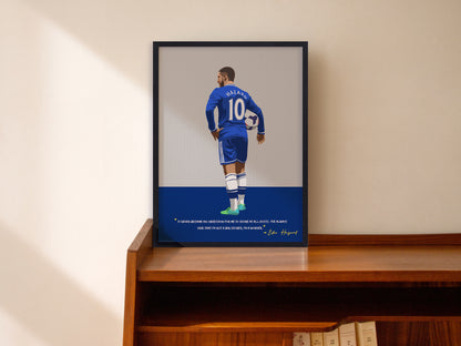 Eden Hazard Chelsea Framed Poster