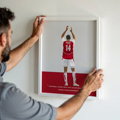 Thierry Henry Arsenal Framed Poster